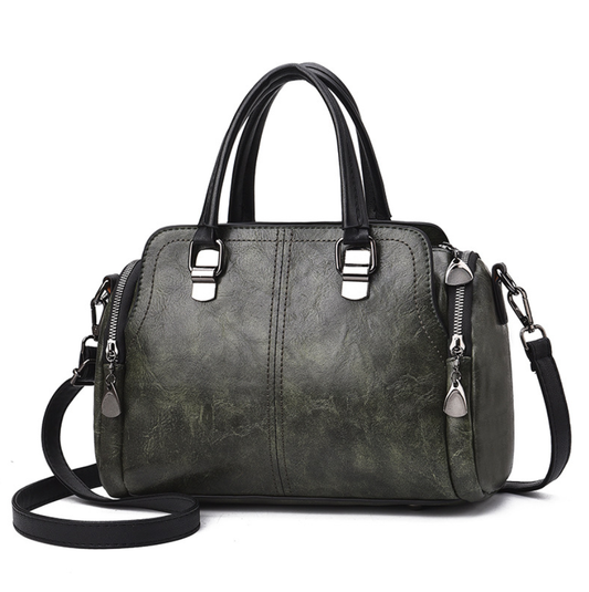 Boston-Handtasche aus PU-Kunstleder