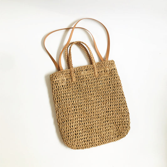 Premium Straw Tote "Ibiza" | Zevvo