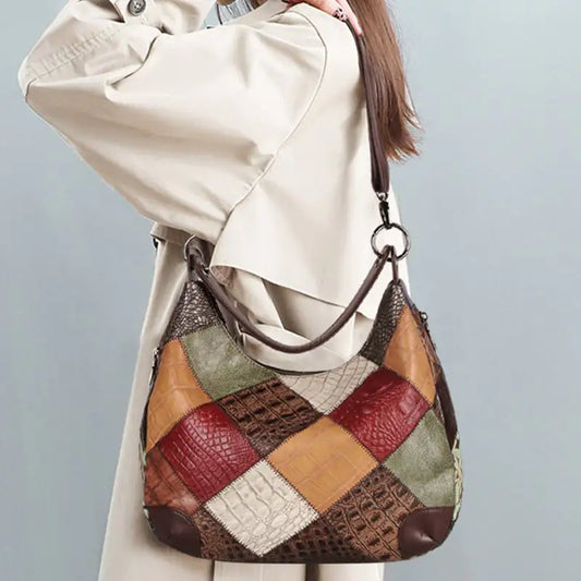 Genuine Leather Large Capacity Women's Shoulder Tote Bag