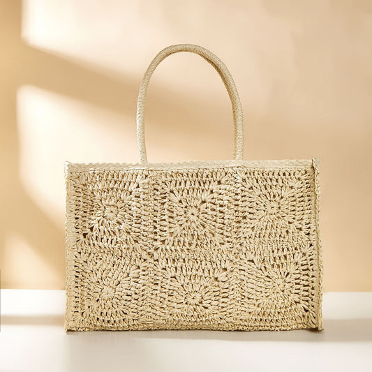 Ethnic Straw Bag "Santorini"