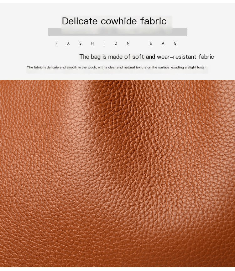 Large Leather Tote Handbag