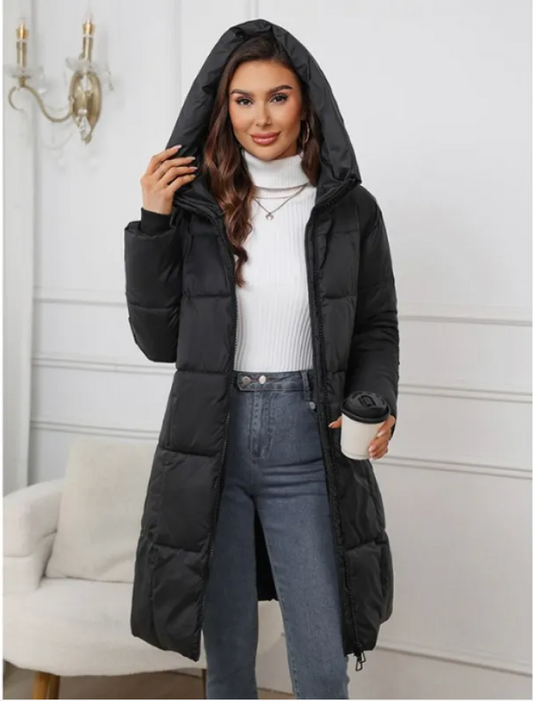 Long Hooded Puffer Coat “Hanna”