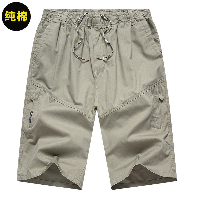 Men's Summer Thin Cotton Cargo Shorts (Loose Fit)