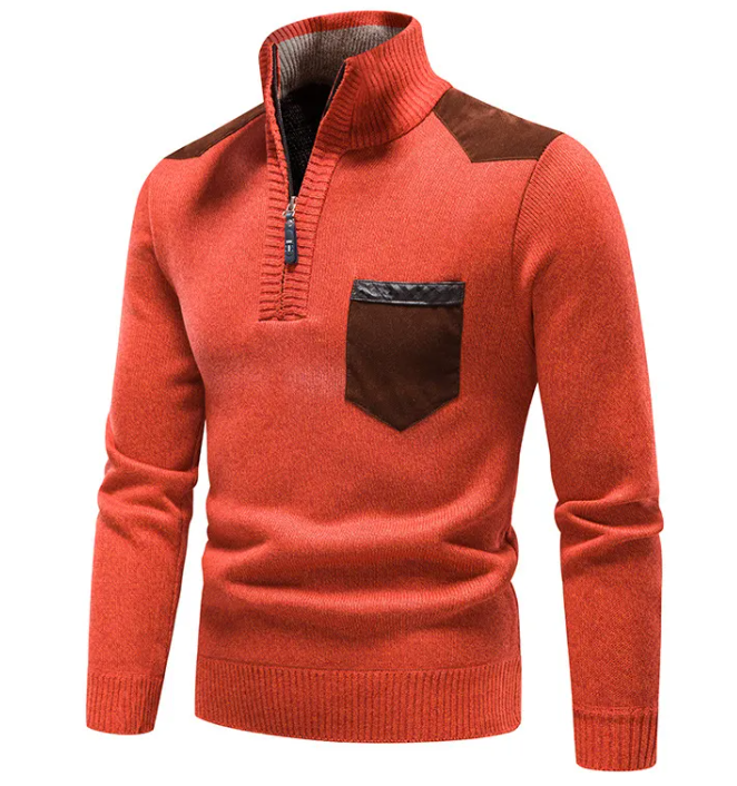 Knit Quarter-Zip Sweater “Anton”