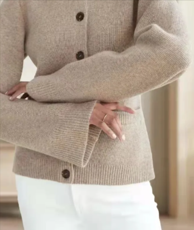 Fitted Knit Cardigan Jacket “Tessa”