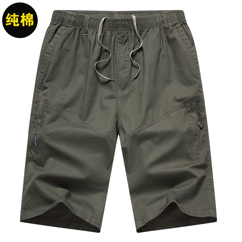 Men's Summer Thin Cotton Cargo Shorts (Loose Fit)