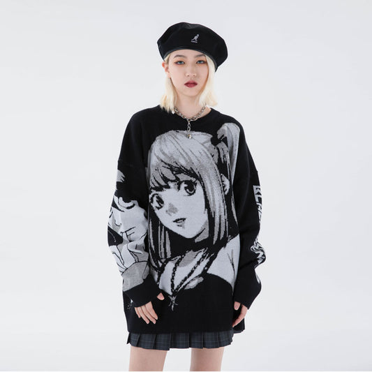 Oversize-Strickpullover mit Grafik-Jacquard „Nico“
