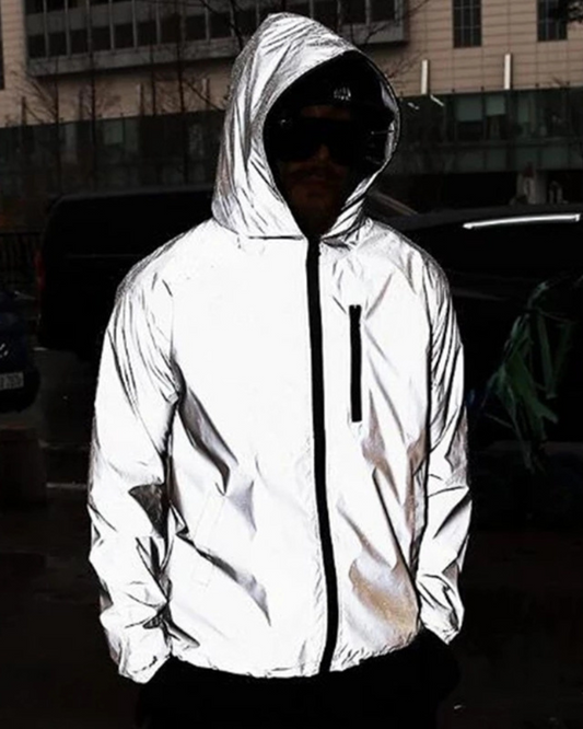 reflective at night - hood up