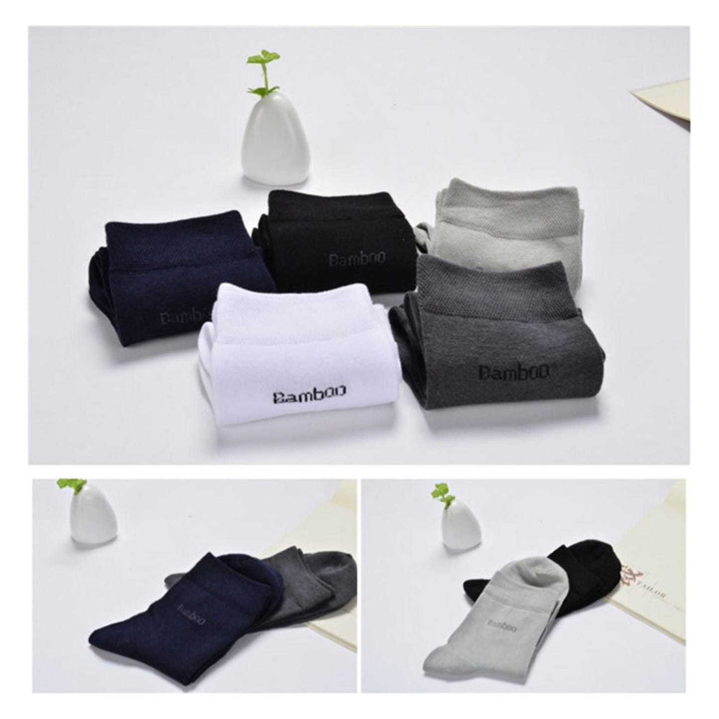 Bamboo Fiber Men's Socks - High-Quality Casual Wear