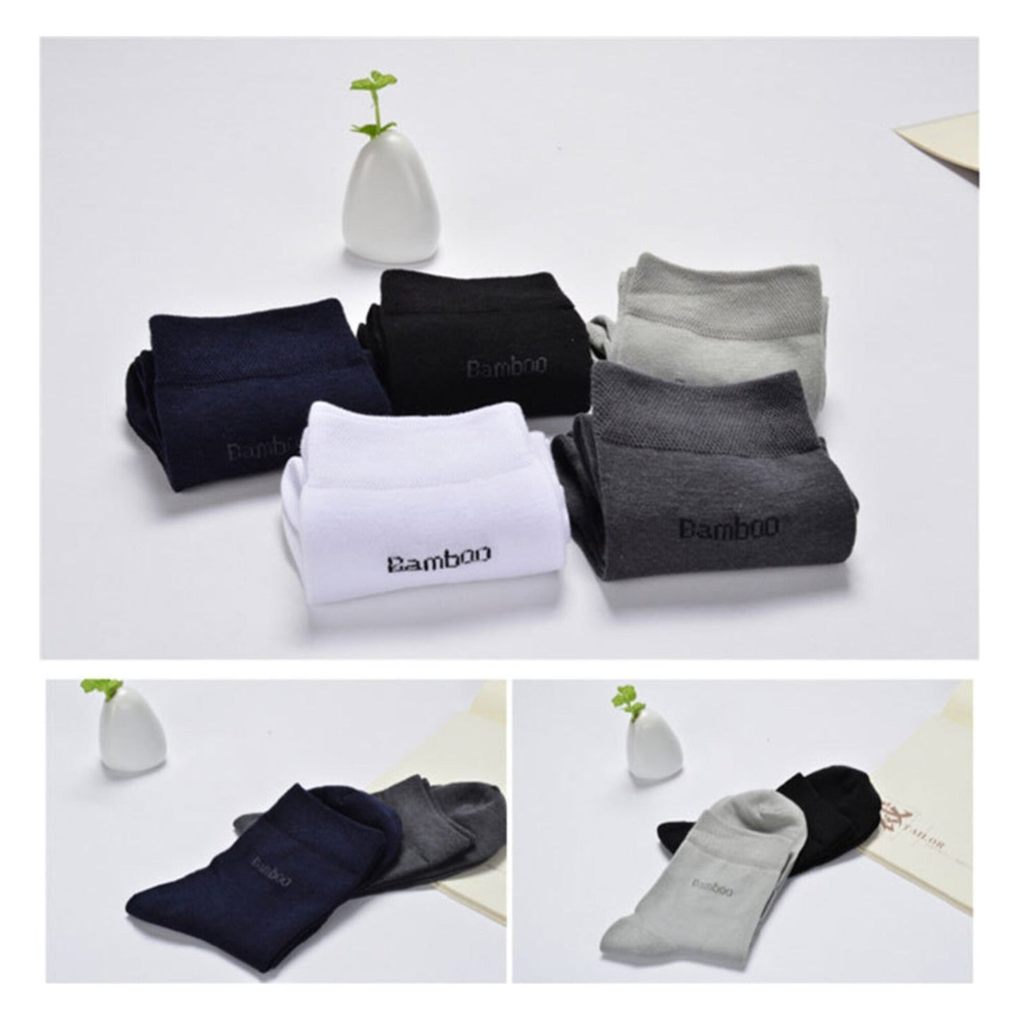 Bamboo Fiber Men's Socks - High-Quality Casual Wear