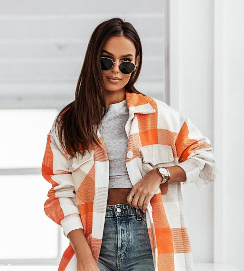 Karojacke mit Revers „Marisa“