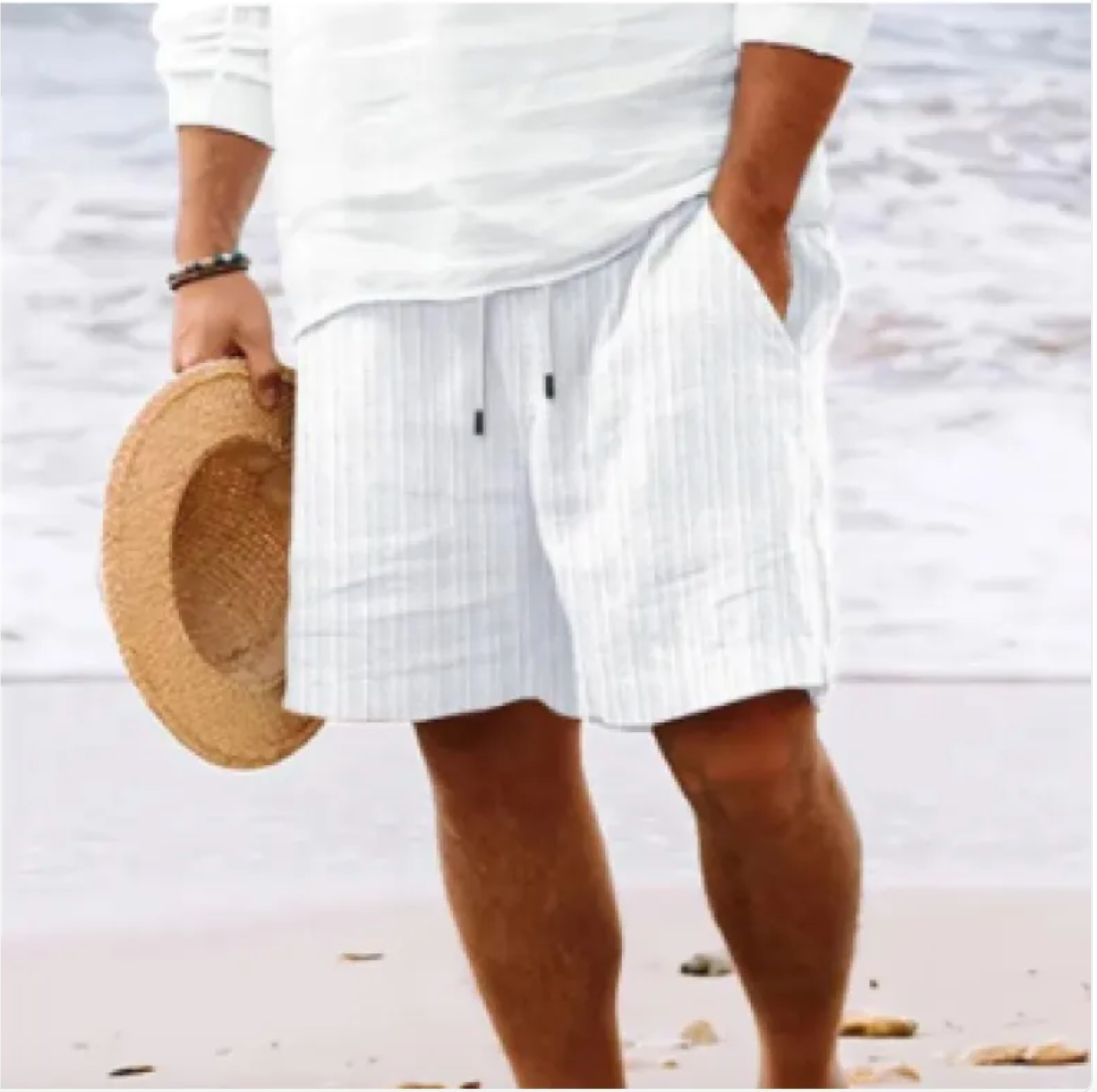 Herren Sommer-Shorts aus Baumwolle und Leinen