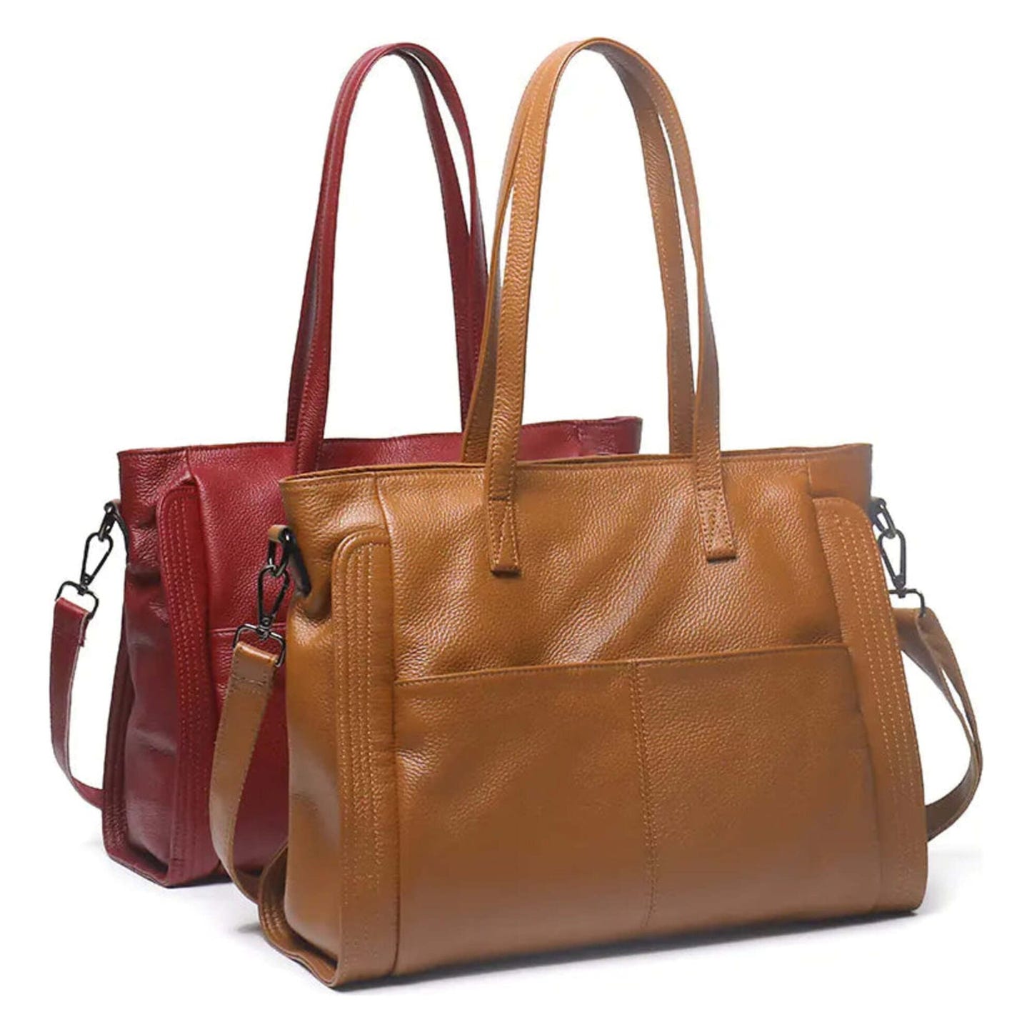 Fashionable Leather Women's Tote and Crossbody Bag