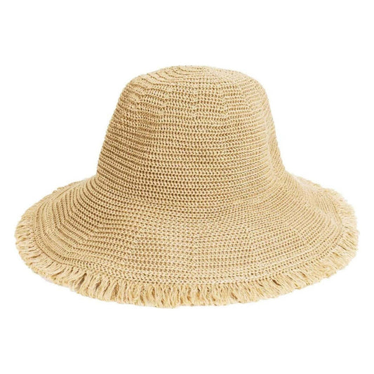 Foldable Fringe Bucket Hat "Riviera"