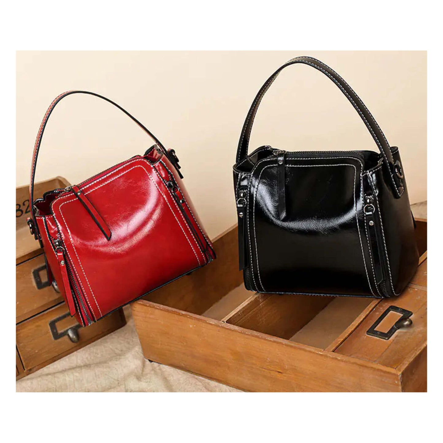 Genuine Leather Women's Shoulder Crossbody Bag