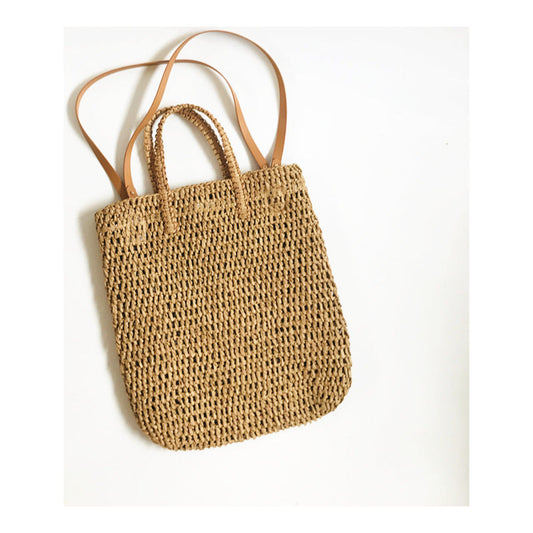 Premium Straw Tote "Ibiza" | Zevvo