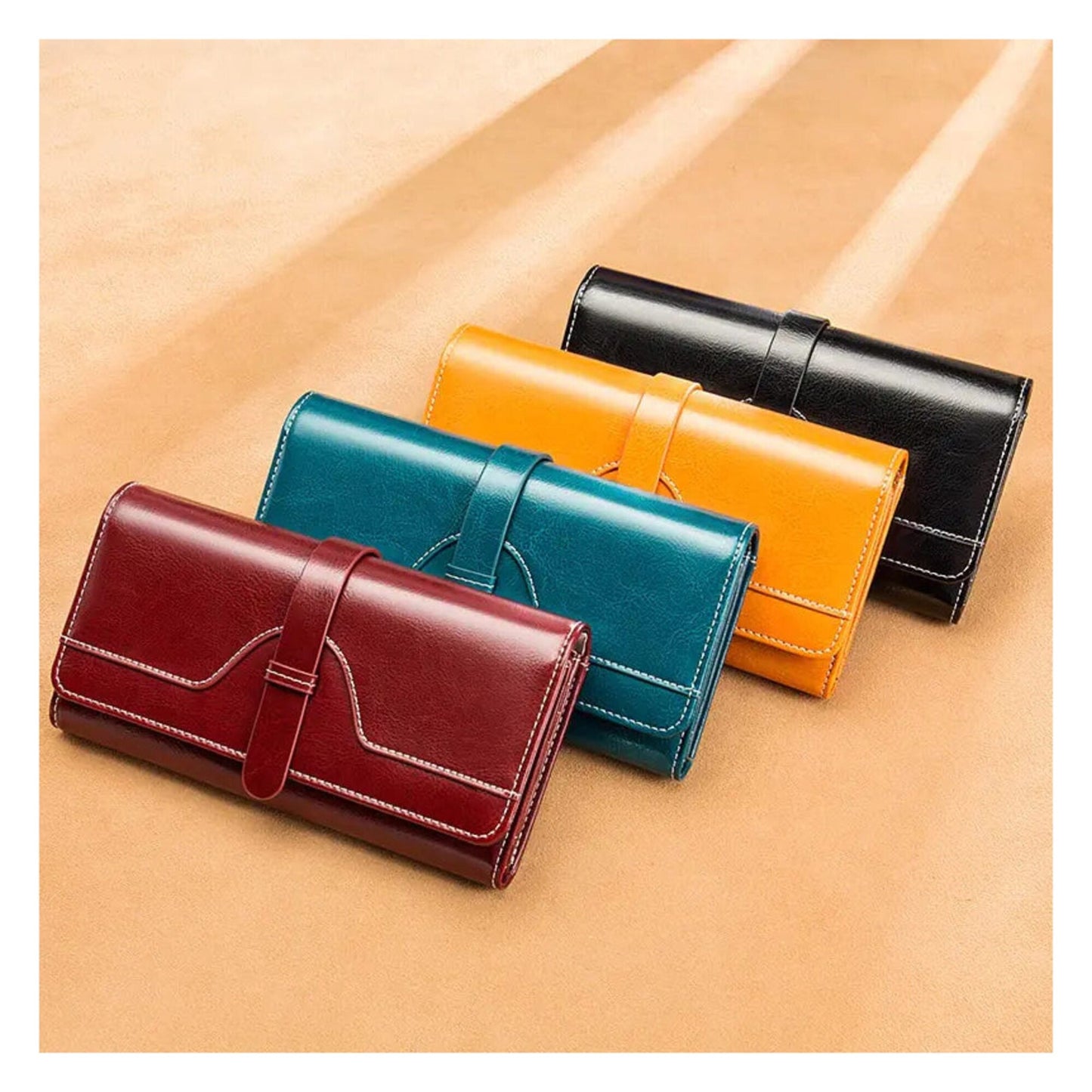 Large Capacity Leather Handbag