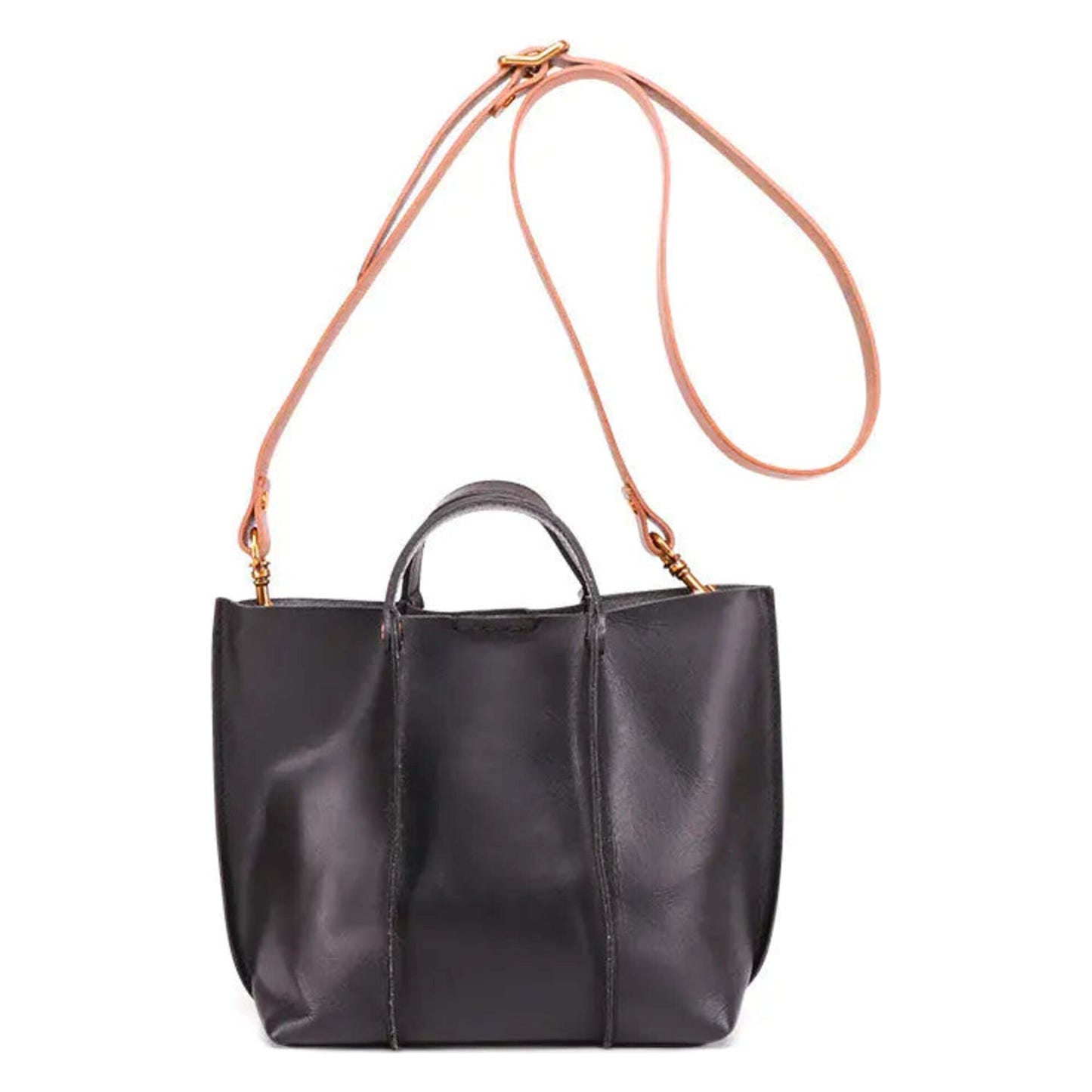 Layered Leather Handbag