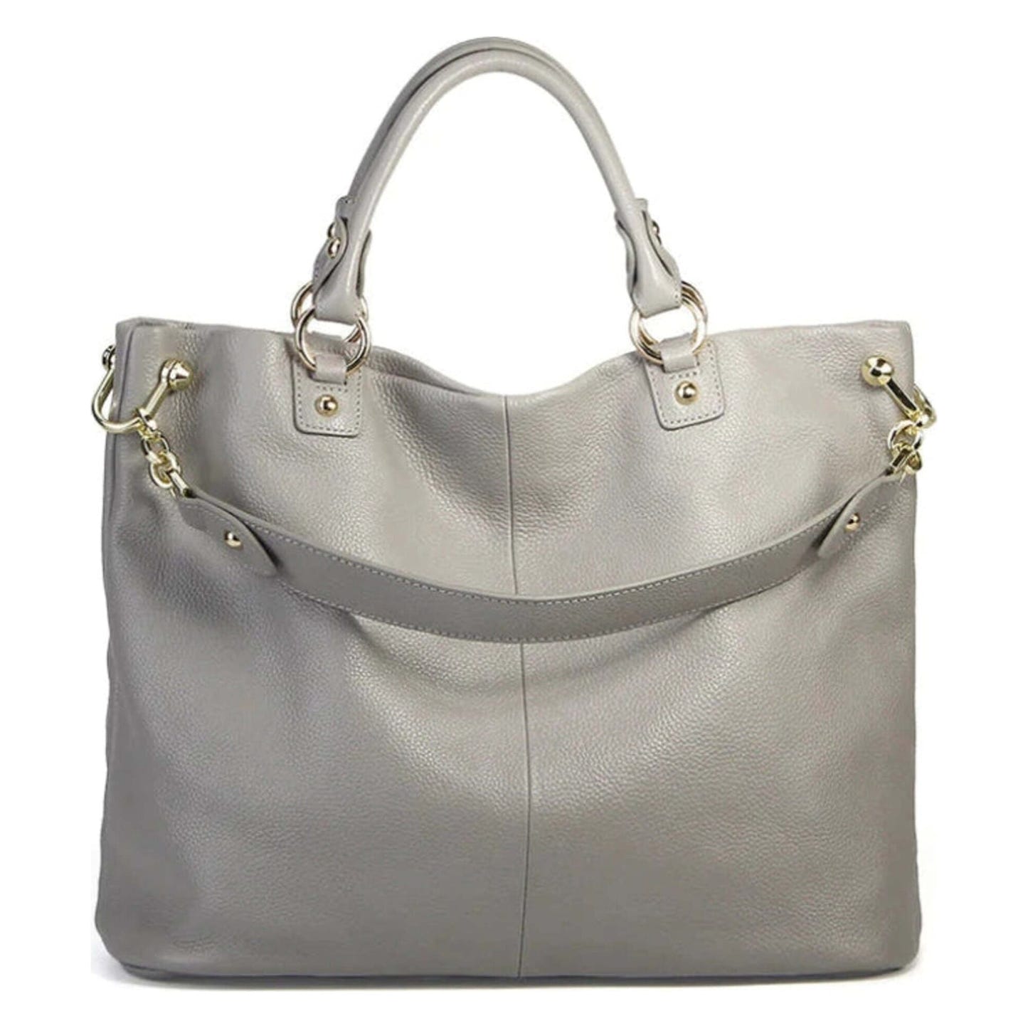Leather Tote Bag for Women - Shoulder and Crossbody