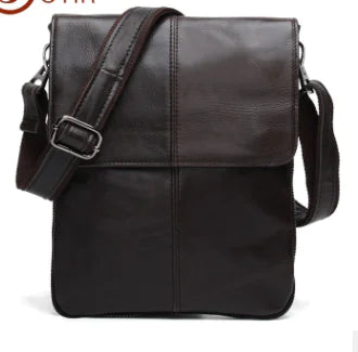 Genuine Leather Men's Shoulder Crossbody Bag (Vintage)
