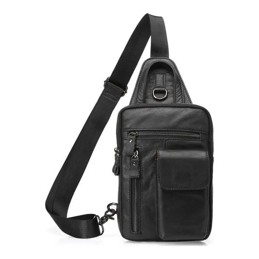 Vintage Casual Men's Shoulder Crossbody Bag in Leather