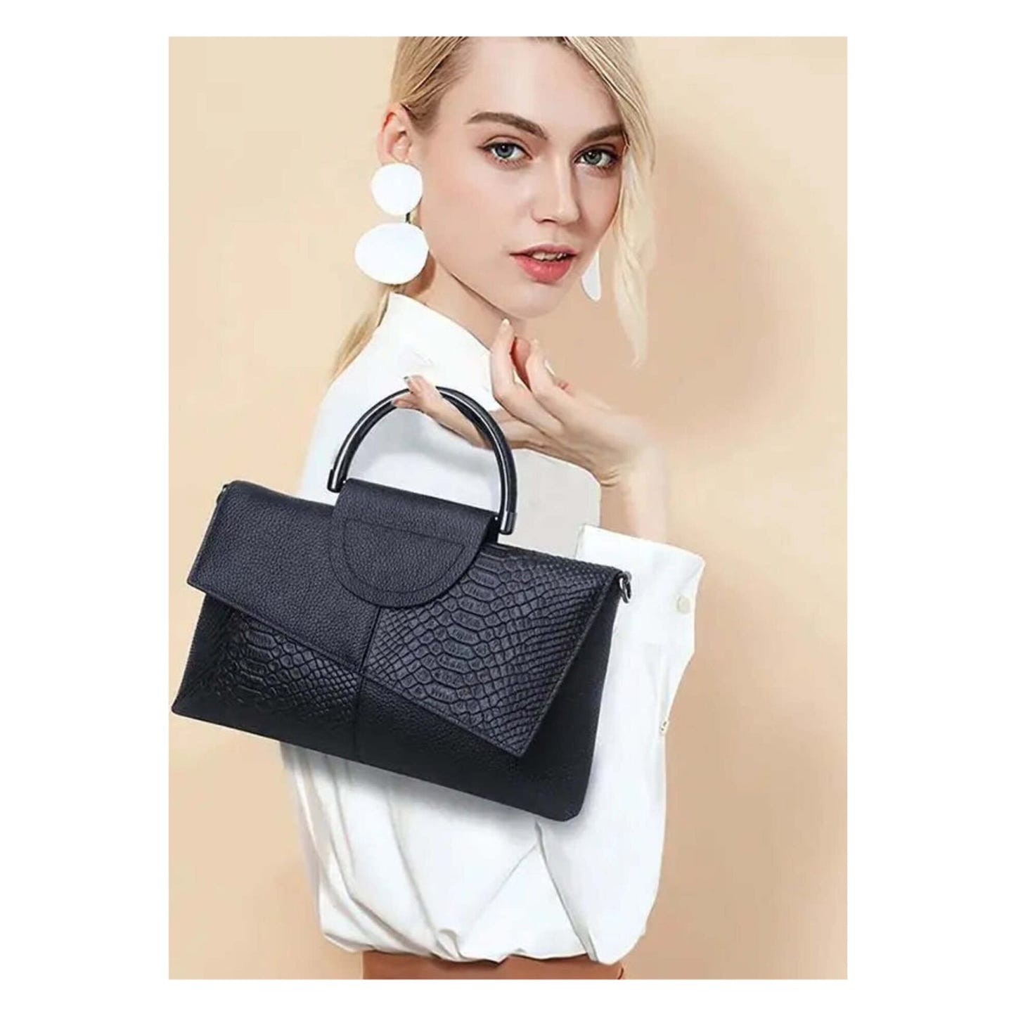 New Women's Leather Party Clutch & Crossbody Bag