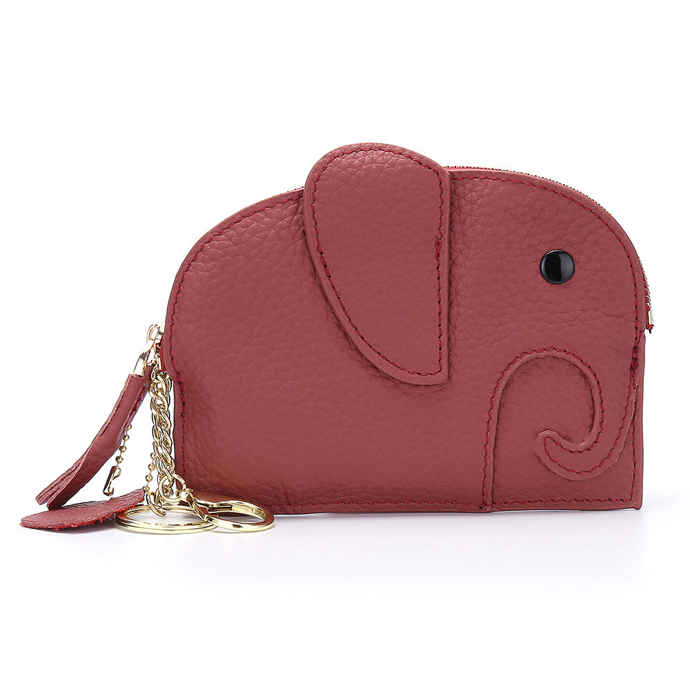 Leather Elephant Coin Purse