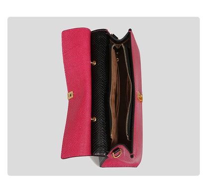 Structured Leather Top-Handle Bag