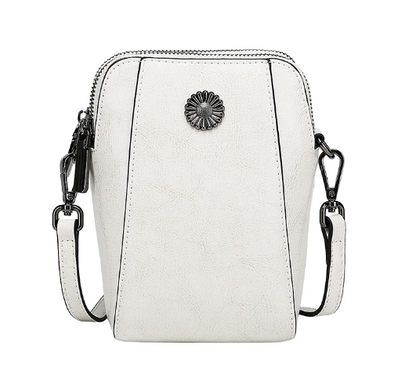 Small Cowhide Leather Crossbody Phone Bag