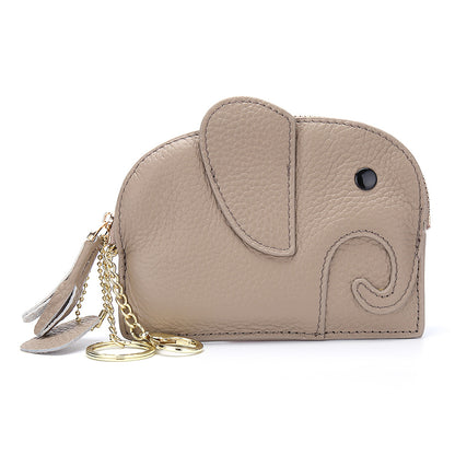 Leather Elephant Coin Purse