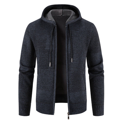 Men's Hooded Knit Zip Jacket “Jonas”