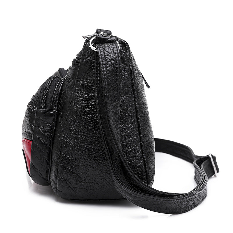 Faux Leather (PU) Multi-Pocket Crossbody