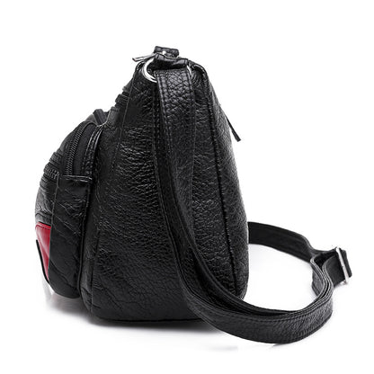 Faux Leather (PU) Multi-Pocket Crossbody