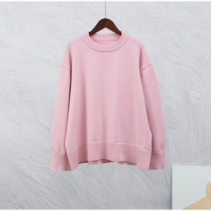 Oversized Crew-Neck Knit Sweater “Paulina”