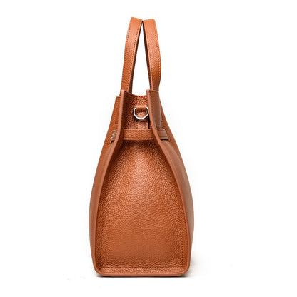 Large Leather Tote Handbag