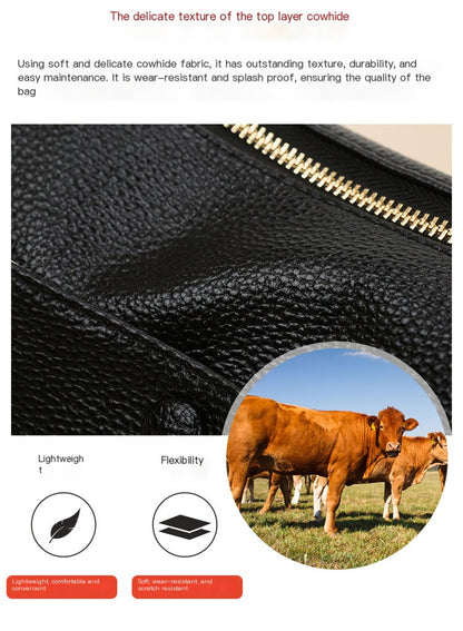 Soft Leather Pillow Shoulder Bag