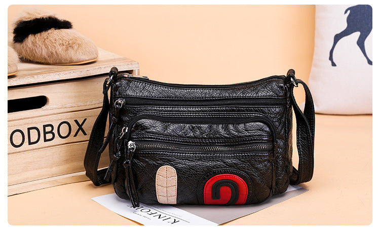 Faux Leather (PU) Multi-Pocket Crossbody