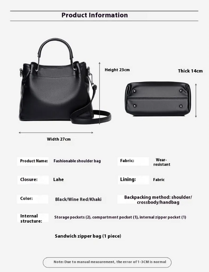 Weiche Handtasche aus PU-Kunstleder