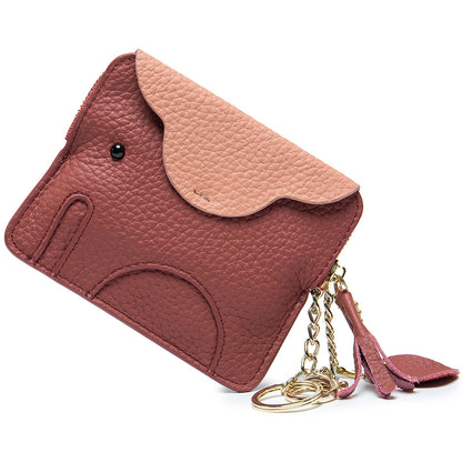 Leather Elephant Coin Purse