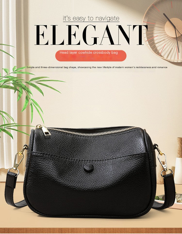 Soft Leather Pillow Shoulder Bag