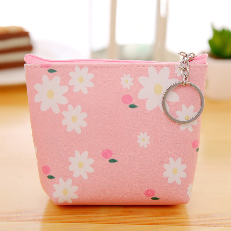 Floral Coin Purse, Faux Leather (PU)