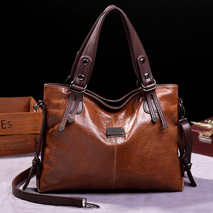 Vintage Faux Leather (PU) Tote