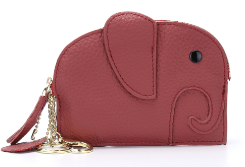 Leather Elephant Coin Purse