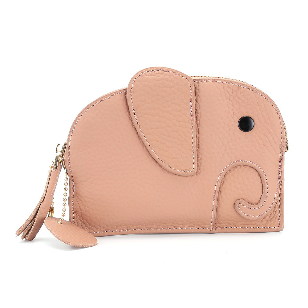 Leather Elephant Coin Purse