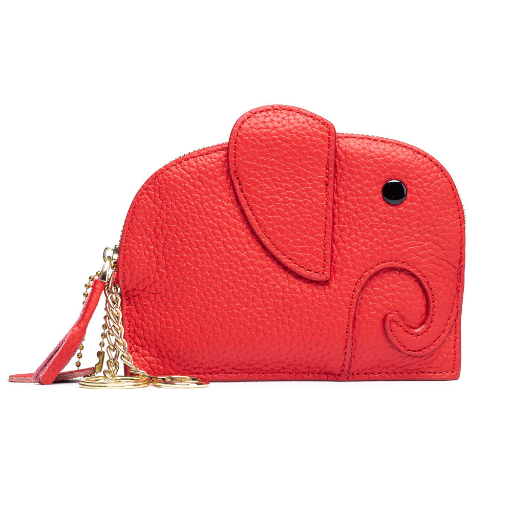 Leather Elephant Coin Purse
