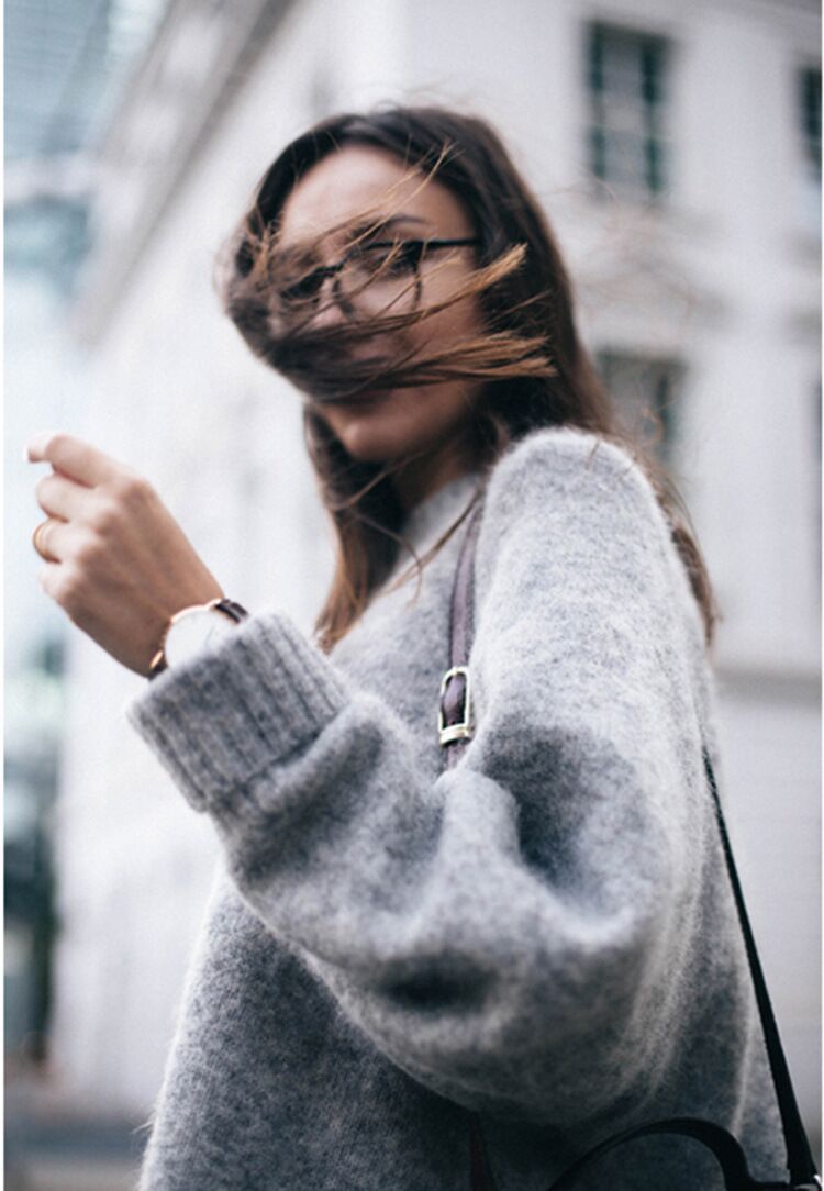 Oversize-Pullover mit Rundhals „Irene“