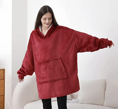 Fleece-Decken-Hoodie „Margot“
