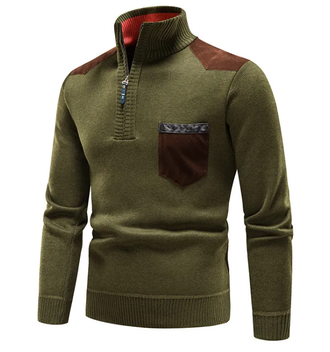 Knit Quarter-Zip Sweater “Anton”