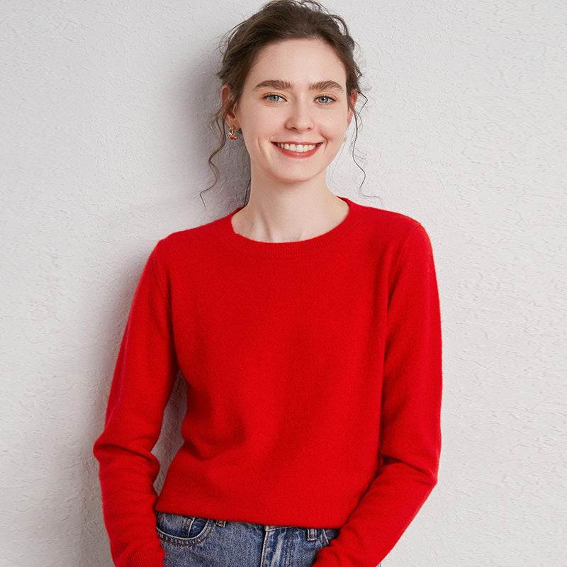 Woll-Pullover mit Rundhals „Letizia“