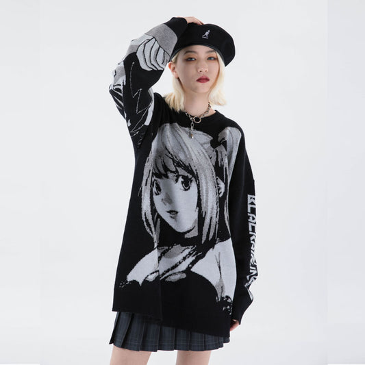 Oversize-Strickpullover mit Grafik-Jacquard „Nico“